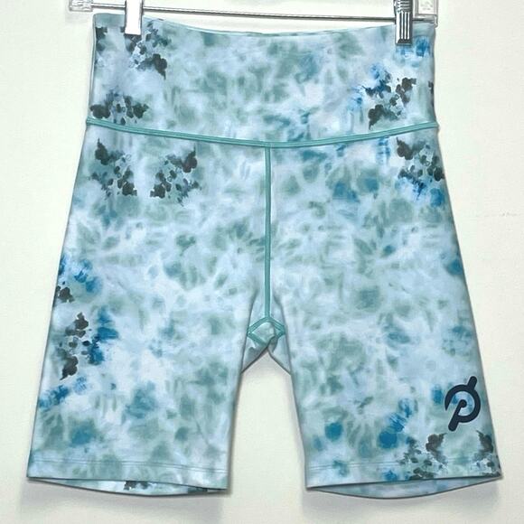 Peloton Diamond Tie Dye High Waisted Bike Short Medium - Picture 1 of 4